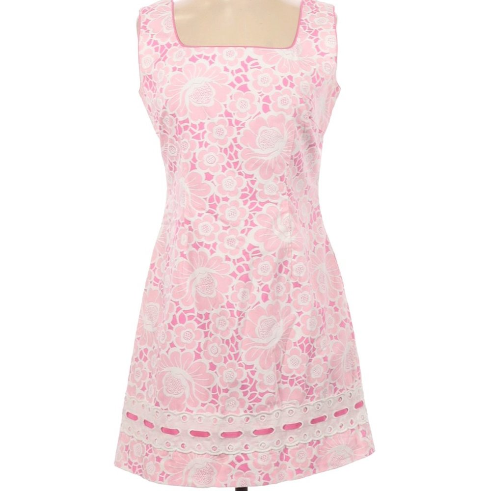 Lilly Pulitzer shift dress, pink, size 4
